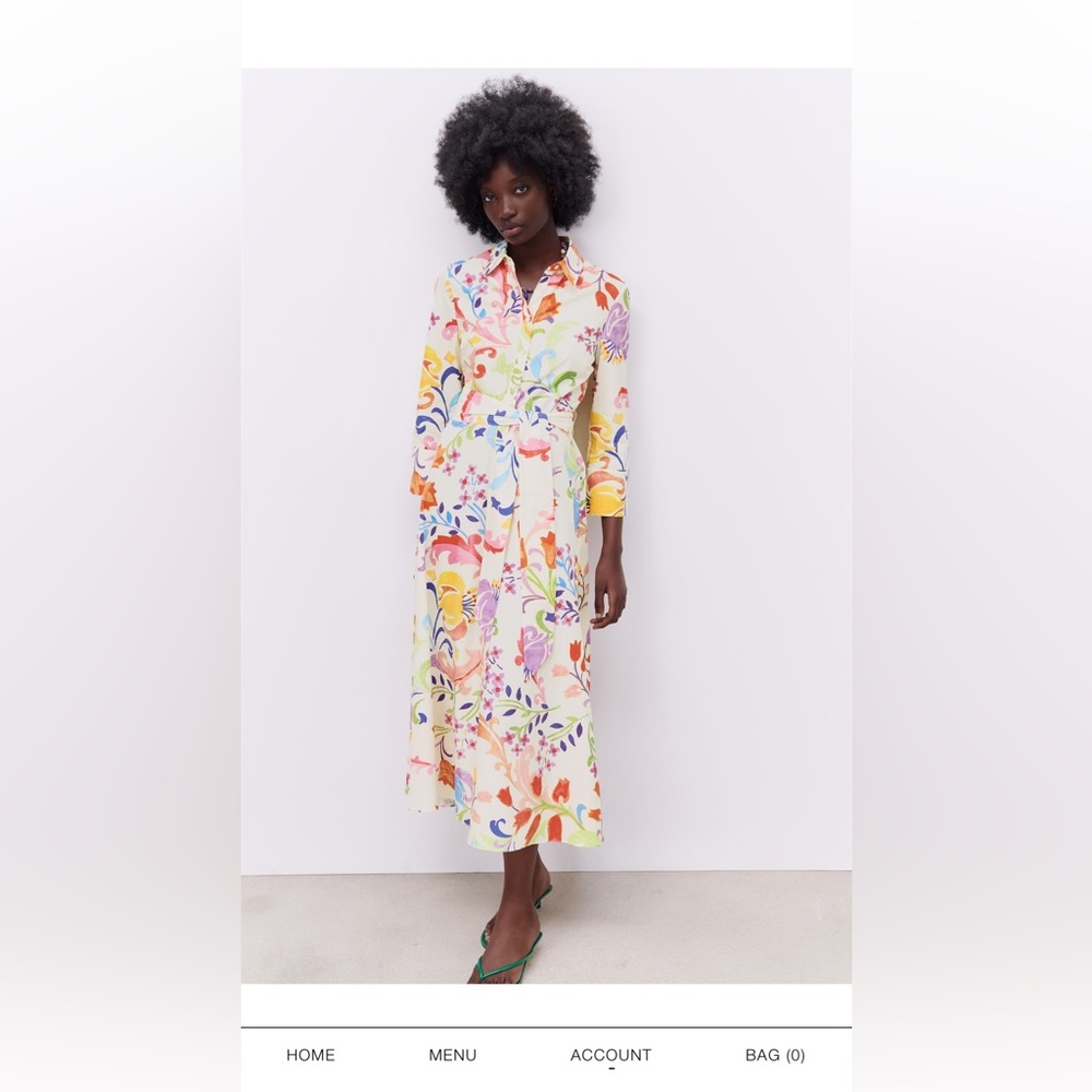 Zara colorful dress never worn